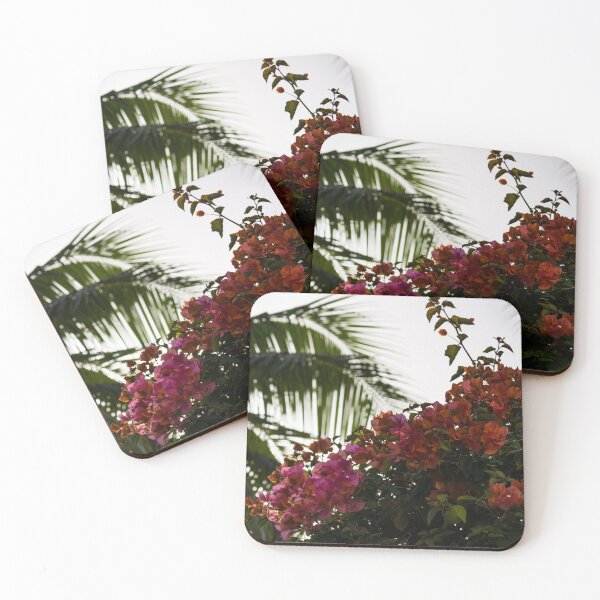 Item preview, Dreaming of Tropical Gardens - Bougainvilleas and Palm Trees designed and sold by Georgia Mizuleva.