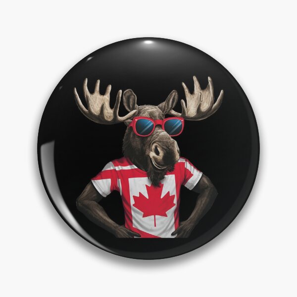 Item preview, Maple Leaf Patriotic Moose Sunglasses Canada Flag  designed and sold by Smix Pixels.