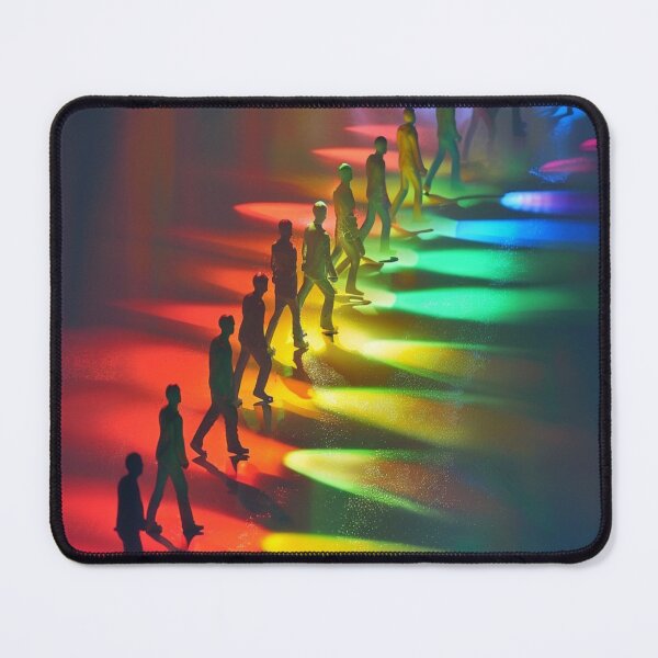 Item preview, Glowing Silhouettes on Rainbow Path designed and sold by jessicafung207.