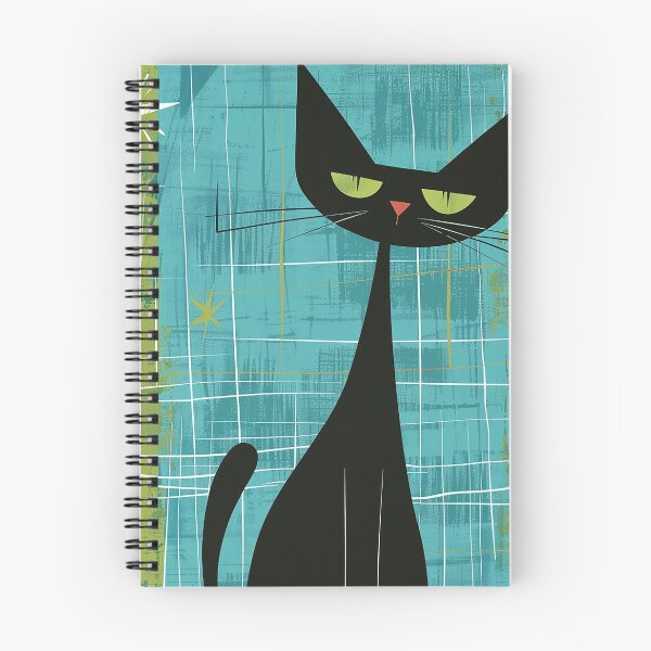 Item preview, Modern Retro Vintage Cat Art designed and sold by nomiraclehere.