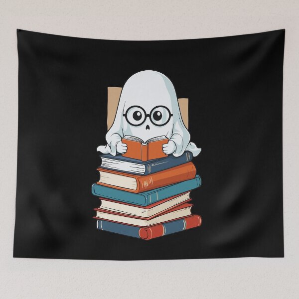 Item preview, Reading Halloween Ghost Funny Book Lover designed and sold by LuminOrb.