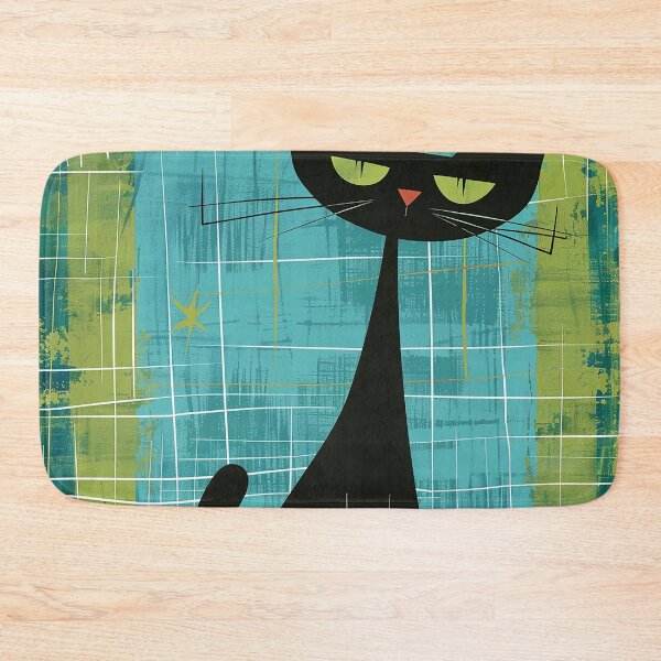 Item preview, Modern Retro Vintage Cat Art designed and sold by nomiraclehere.