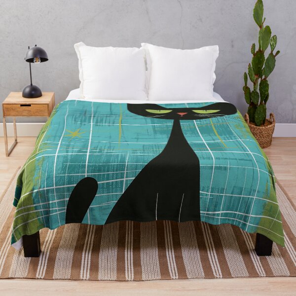 Item preview, Modern Retro Vintage Cat Art designed and sold by nomiraclehere.