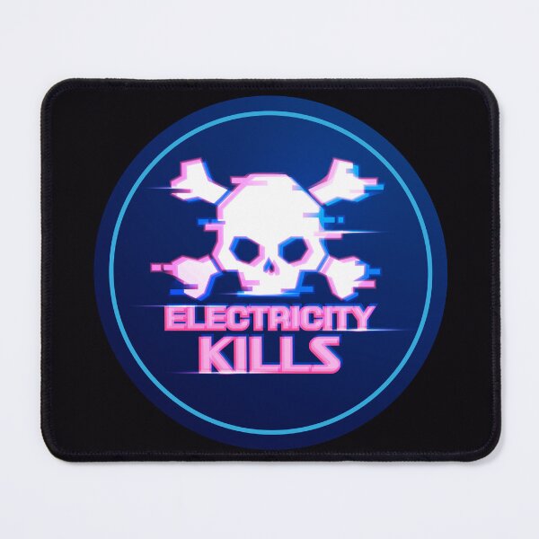 Item preview, electricity kills warning futuristic style designed and sold by NiamLab.