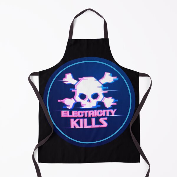 Item preview, electricity kills warning futuristic style designed and sold by NiamLab.
