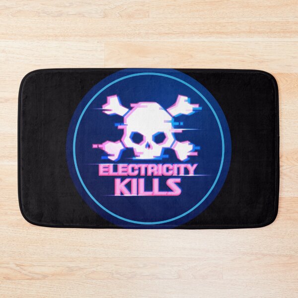 Item preview, electricity kills warning futuristic style designed and sold by NiamLab.