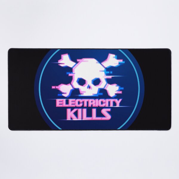 Item preview, electricity kills warning futuristic style designed and sold by NiamLab.