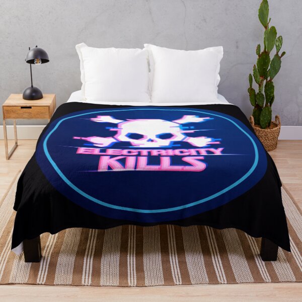 Item preview, electricity kills warning futuristic style designed and sold by NiamLab.