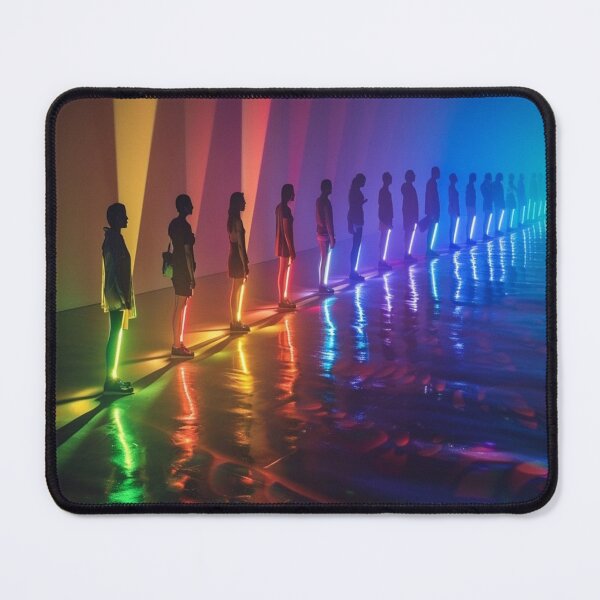 Item preview, Glowing Silhouettes on Rainbow Path designed and sold by jessicafung207.
