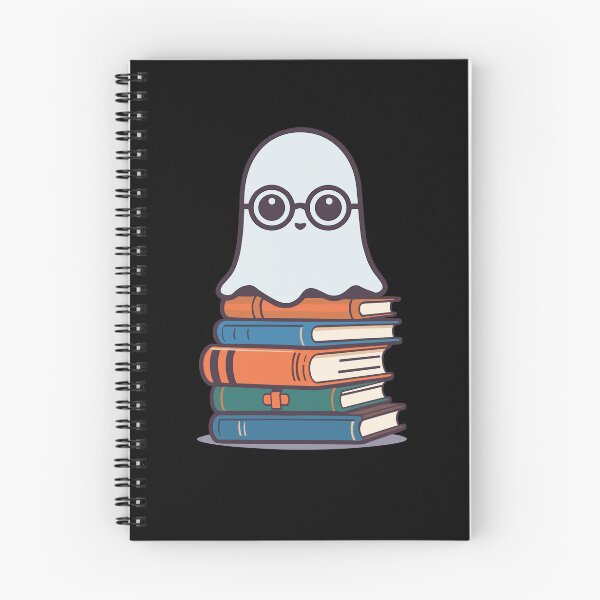 Item preview, Cute Bookworm Reading Halloween Ghost Design designed and sold by LuminOrb.