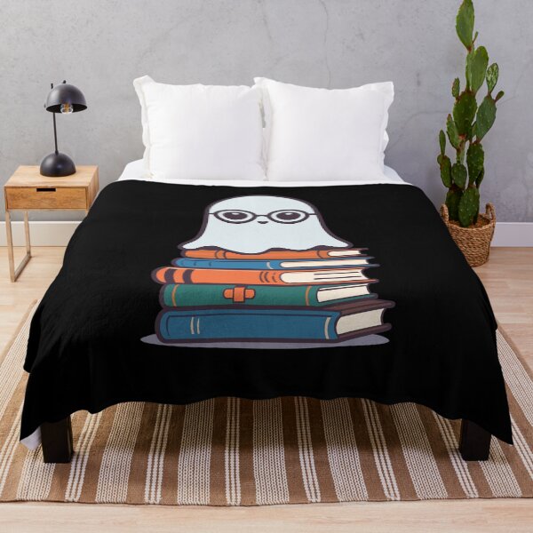 Item preview, Cute Bookworm Reading Halloween Ghost Design designed and sold by LuminOrb.