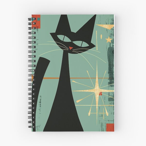 Item preview, Modern Retro Vintage Cat Art designed and sold by nomiraclehere.