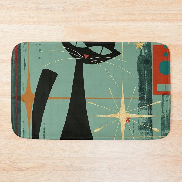 Item preview, Modern Retro Vintage Cat Art designed and sold by nomiraclehere.
