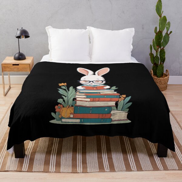 Item preview, Reading Bunny Enthusiastic Book Lover Style designed and sold by LuminOrb.