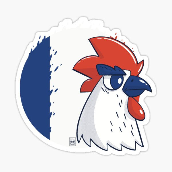 France Rooster Sticker