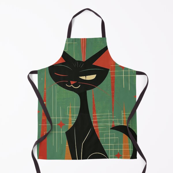 Item preview, Modern Retro Vintage Cat Art designed and sold by nomiraclehere.