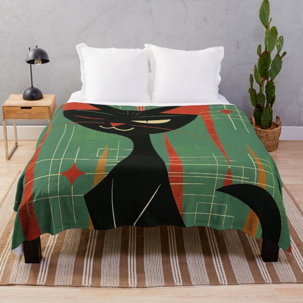 Item preview, Modern Retro Vintage Cat Art designed and sold by nomiraclehere.