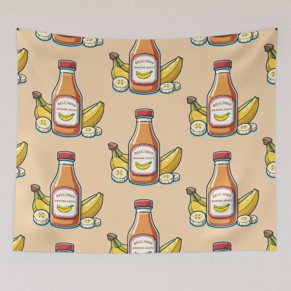 Item preview, Bottle of delicious banana sauce designed and sold by Funny-Banana.
