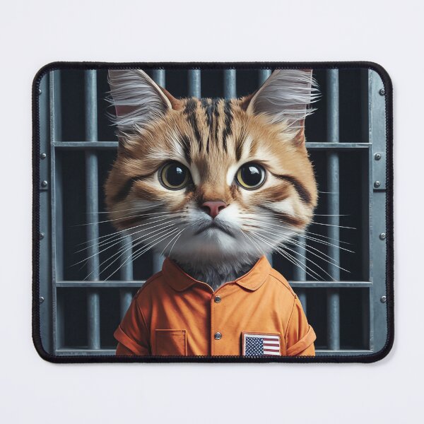 Item preview, Cute cat prisoner designed and sold by mvojnovic1992.