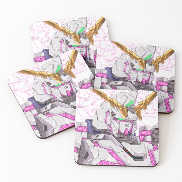 Artikelvorschau, Rosa Einhorn Vollrüstung Einhorn Gundam Art - Anime Mecha Design entworfen und verkauft von deveerei.