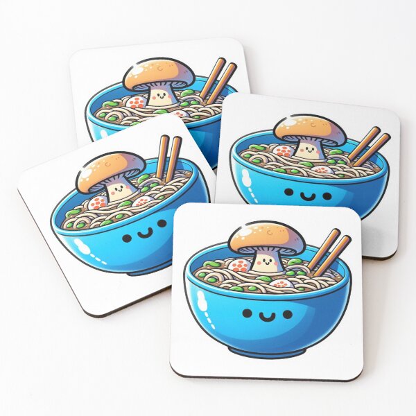 Item preview, Ramen mushroom Kawaii designed and sold by SMILEYPAPER.