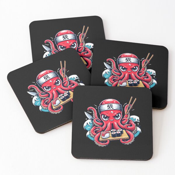 Item preview, Japanese Sushi Chef Japanese Octopus Kraken Funny Anime designed and sold by Dressed For  Duty.