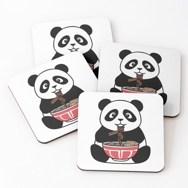 Item preview, Sweet panda eating ramen designed and sold by DREAMINGROOSTER.