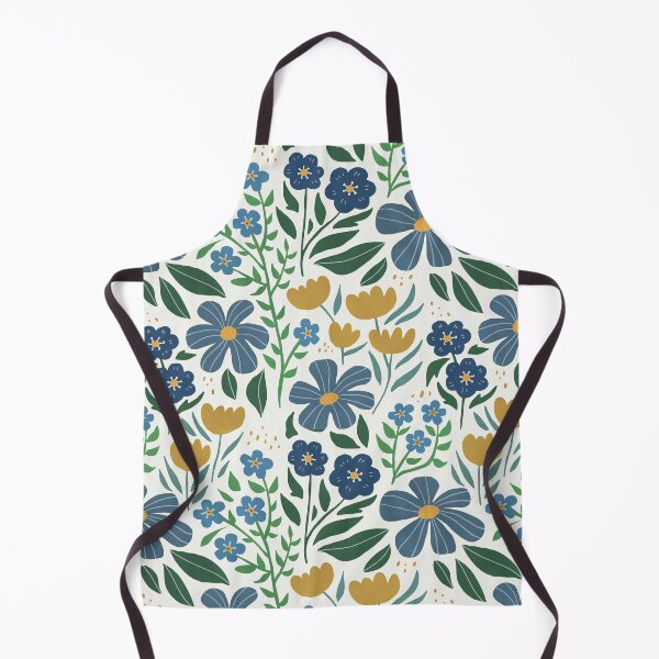 Item preview, Seamless blue flower print designed and sold by Sophieeeeehu.