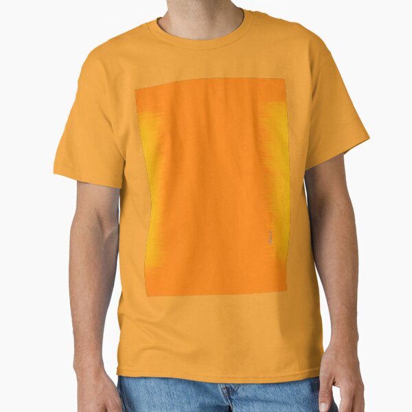 Summer Tangerine Saffron Sun 2023 nonZEN brush 03 sommer sun 1 retro block color _ Tomica Aco Goluban _ Croatia Classic T-Shirt