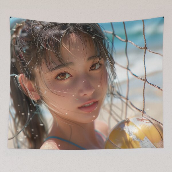 Item preview, Freckled Volleyball Ace designed and sold by palmyst.