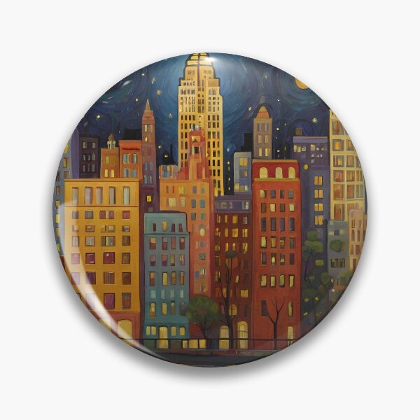 Item preview, New York City Gustav Klimt Style Art designed and sold by OzzFrequency.