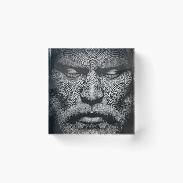 Item preview, Maori Ancestral Face designed and sold by Customisedartnz.