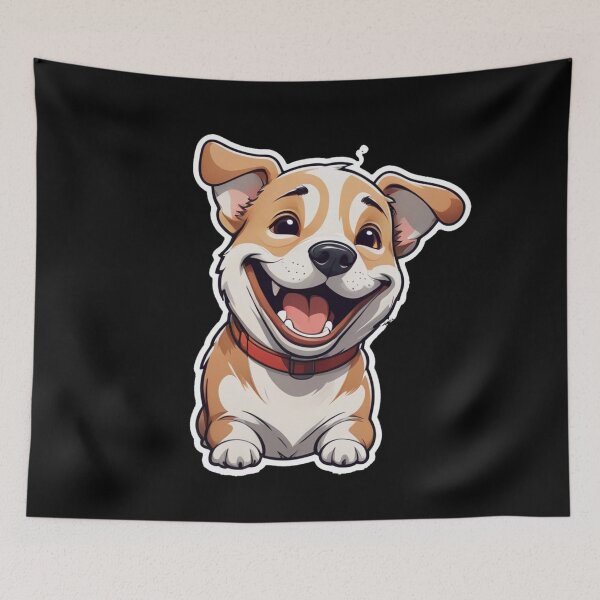 Item preview, smiling dog designed and sold by MPDesign84.