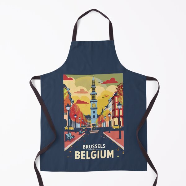 Item preview, A Vintage Travel Illustration of Brussels - Belgium  designed and sold by GoodOldVintage.