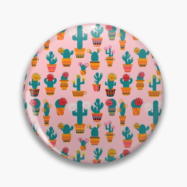 Item preview, Spiky & Pink -  Blooming Cacti on the Light Pink Background  designed and sold by IraNiva.