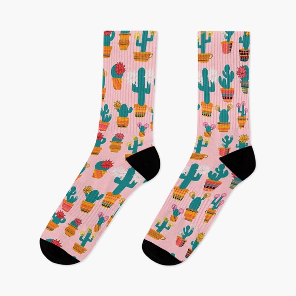 Item preview, Spiky & Pink -  Blooming Cacti on the Light Pink Background  designed and sold by IraNiva.