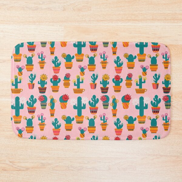 Item preview, Spiky & Pink -  Blooming Cacti on the Light Pink Background  designed and sold by IraNiva.