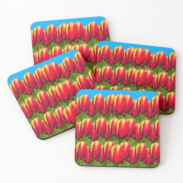 Item preview, Rows of Tulipa Apeldoorn Elite in a line designed and sold by Peter Etchells.