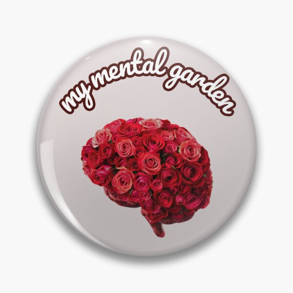 Item preview, my mental garden: brain with roses art designed and sold by Mayaart83.