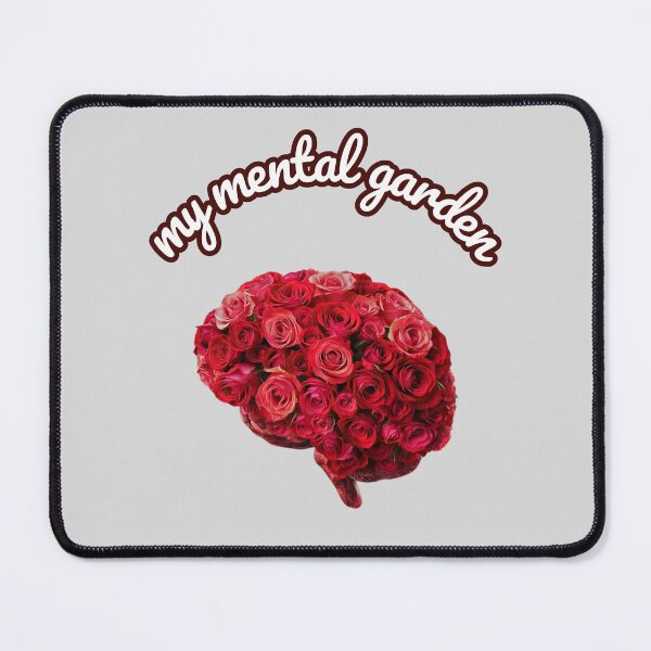 Item preview, my mental garden: brain with roses art designed and sold by Mayaart83.