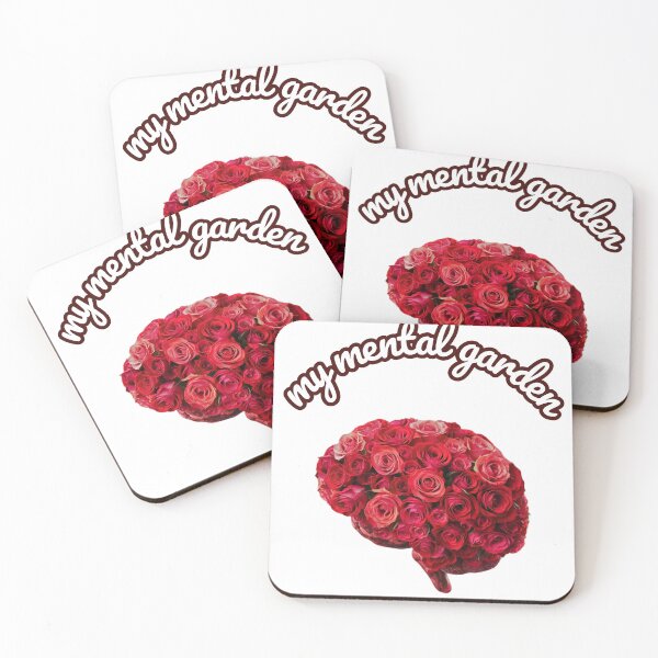 Item preview, my mental garden: brain with roses art designed and sold by Mayaart83.