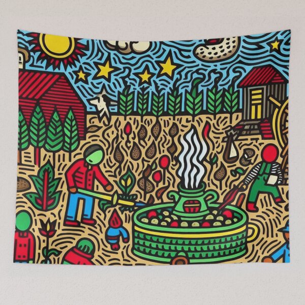 Item preview, Whimsical Farm Life - 090 designed and sold by sagaofsilence.