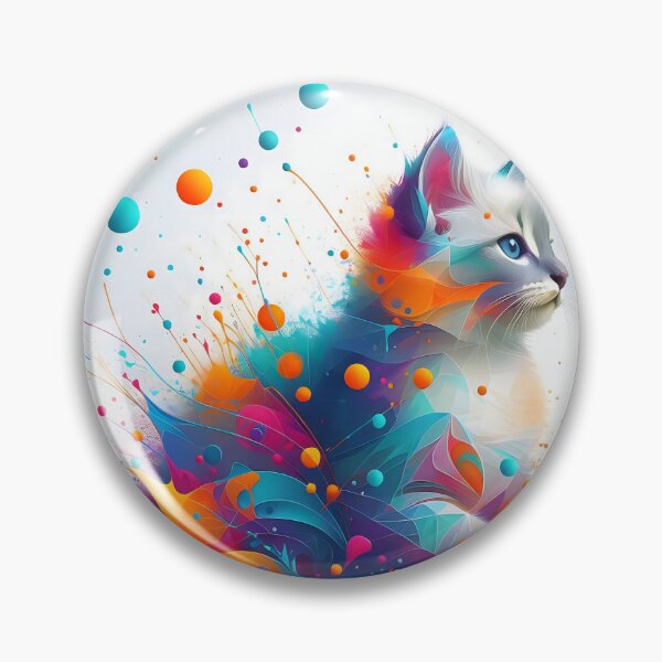 Artikelvorschau, Lebendige Katzenfantasie entworfen und verkauft von HarmonyInBloom.