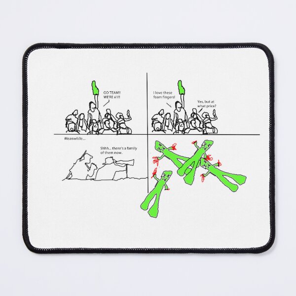 Item preview, Foam Finger Follies: Hilarious Comic Strip Merch – Sarcastic Reality in Every Detail! designed and sold by Ignorant-Artist.