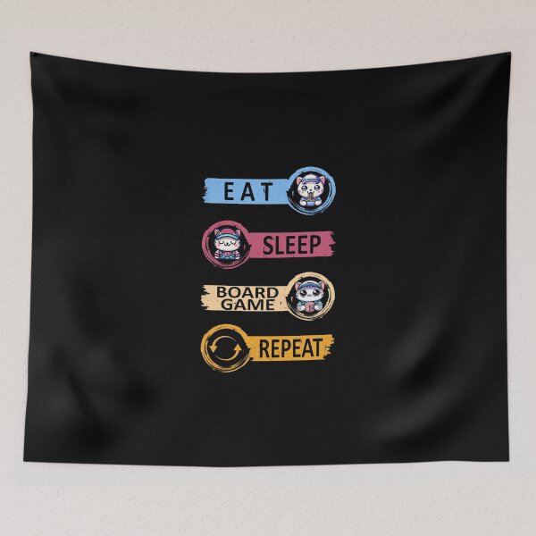 Item preview, Boardgamer - Eat Sleep Boardgame Repeat designed and sold by strokli.