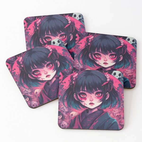 Item preview, Anime Kawaii Girl, Demons, Dark Art designed and sold by Burn-Ego.