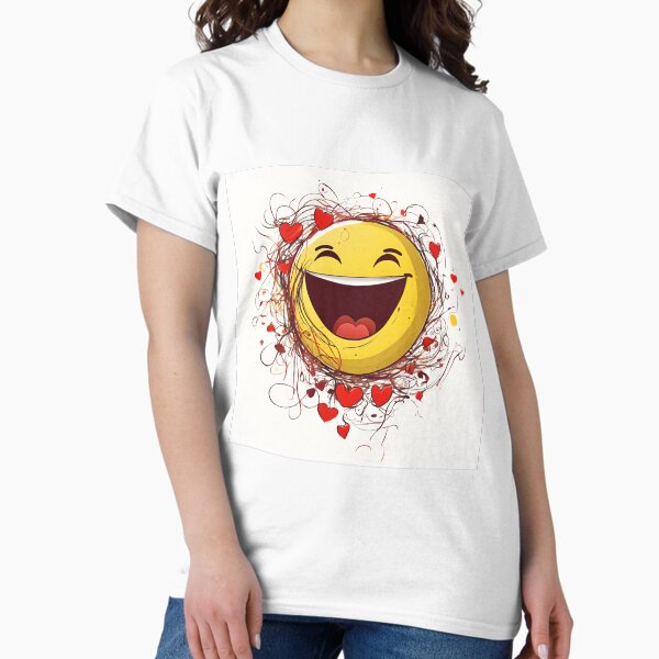 Item preview, Yellow smiley face with hearts, joyful and artistic designed and sold by AKIRA242pl.