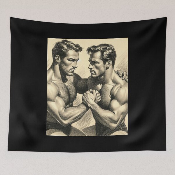 Artikelvorschau, 1940 Muscle Bears LGBTQ Gay Pride Grafikdesign entworfen und verkauft von ItsAKinkThing.