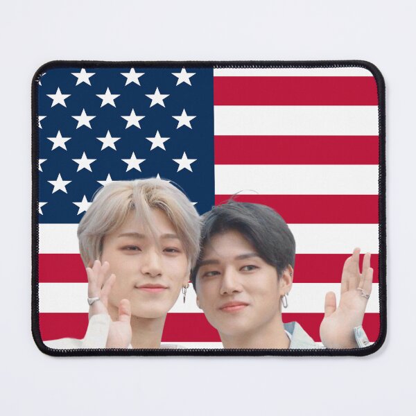 Item preview, USA Flag Woosan Kpop Meme designed and sold by StarBunnyDesign.