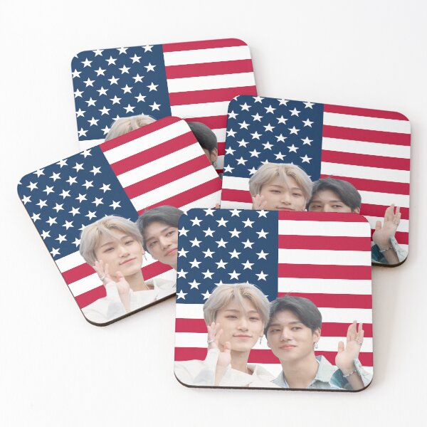 Item preview, USA Flag Woosan Kpop Meme designed and sold by StarBunnyDesign.